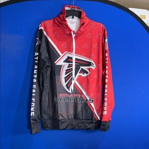 Men's Red and Black Bomber Jacket hoodie 2XL